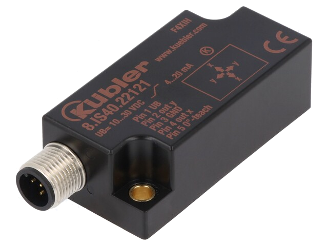 Sensor: kantelen; ±45°; connector M12; 2- axiaal; -30÷70°C; IP68 Sensor: kantelen; ±45°; connector M12; 2- axiaal; -30÷70°C; IP68